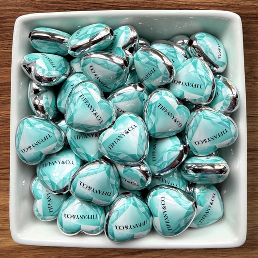 Designer Heart Acrylic Bead