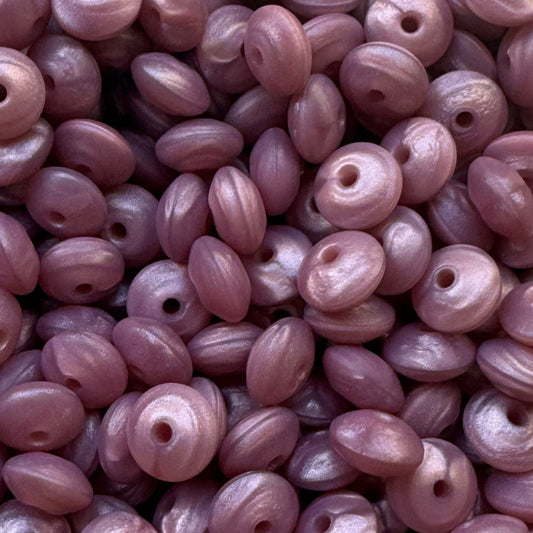 12mm Pearl Wine Silicone Bead