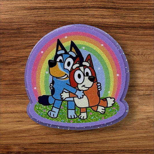 Blue Dog Acrylic Flatback