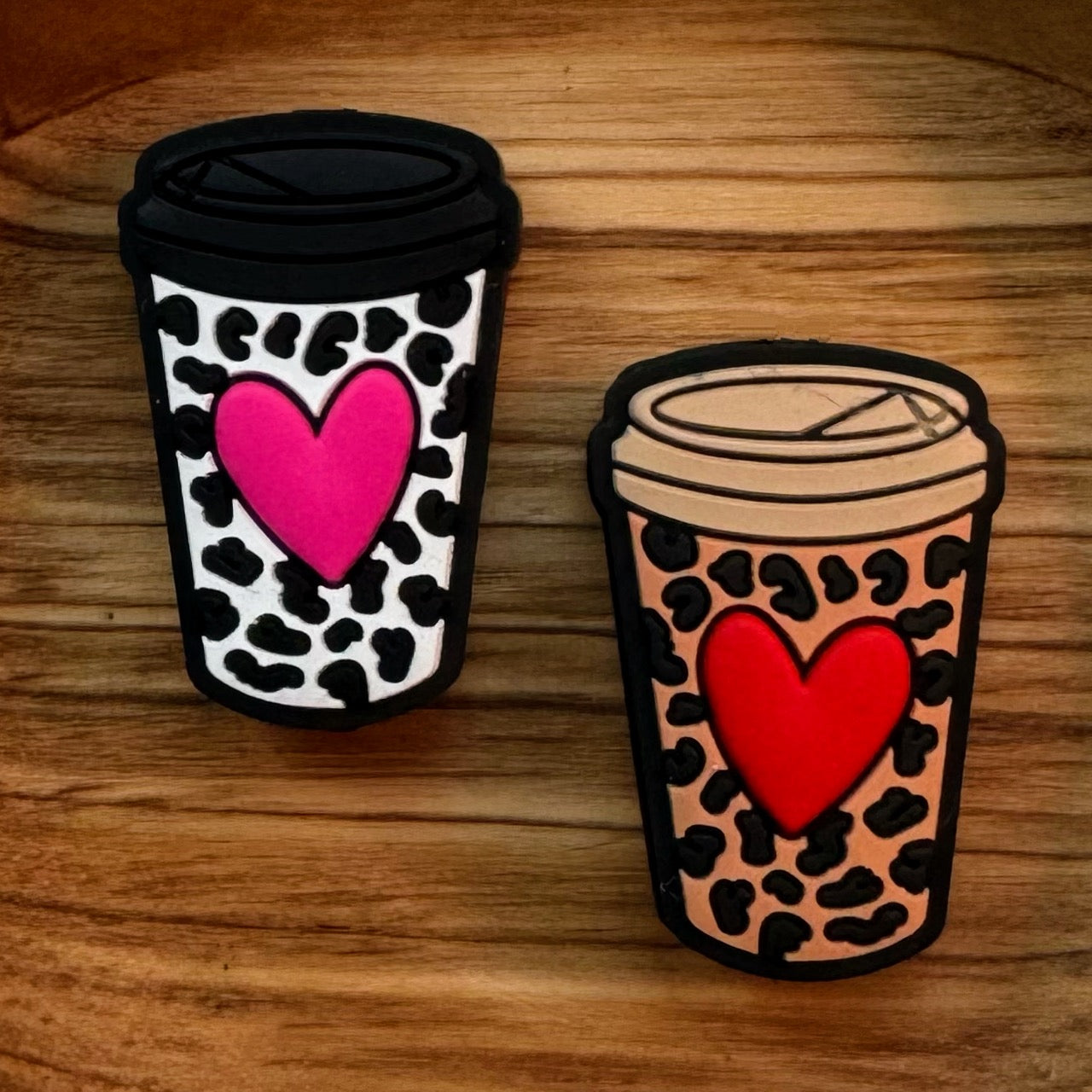 Leopard With Heart Cup Focal