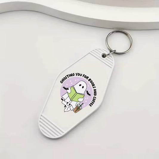 Ghosting You For Books & Coffee keychain Sticker