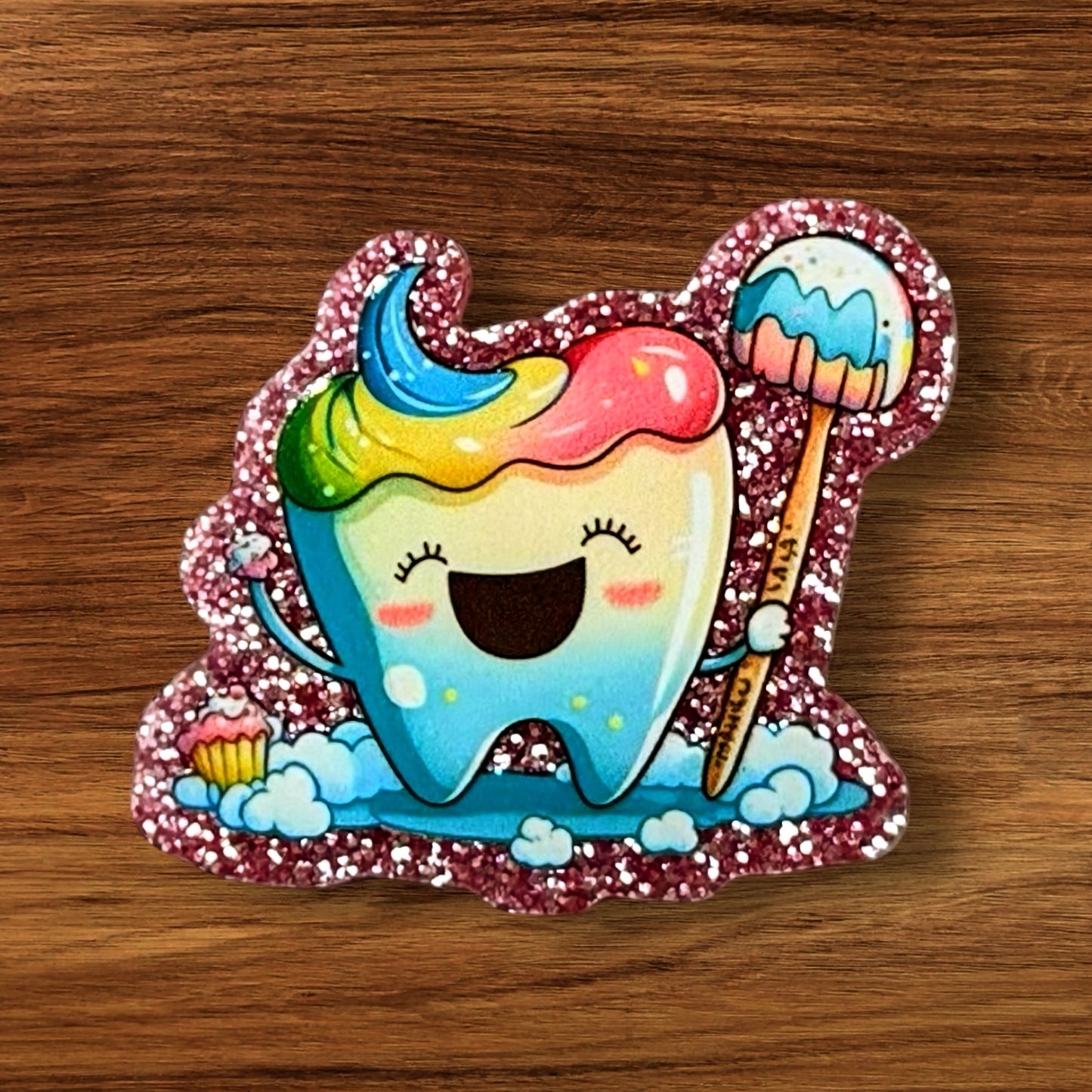 Happy Tooth Acrylic Flatback