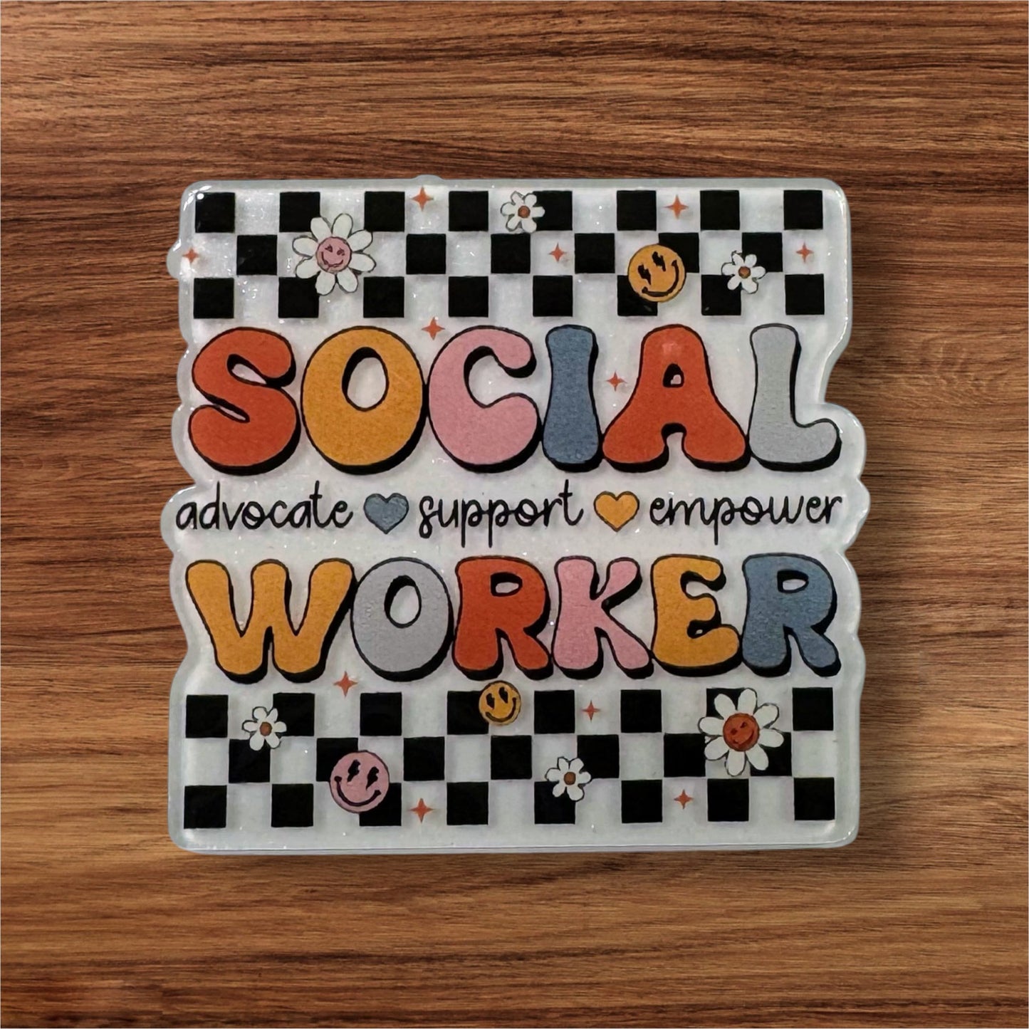 Social Worker Acrylic Flatback