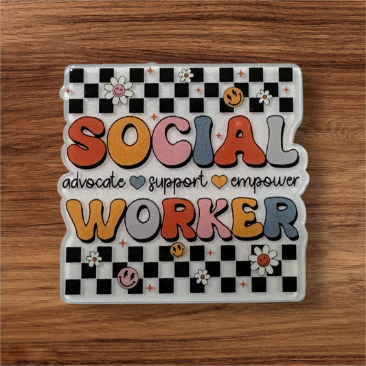 Social Worker Acrylic Flatback