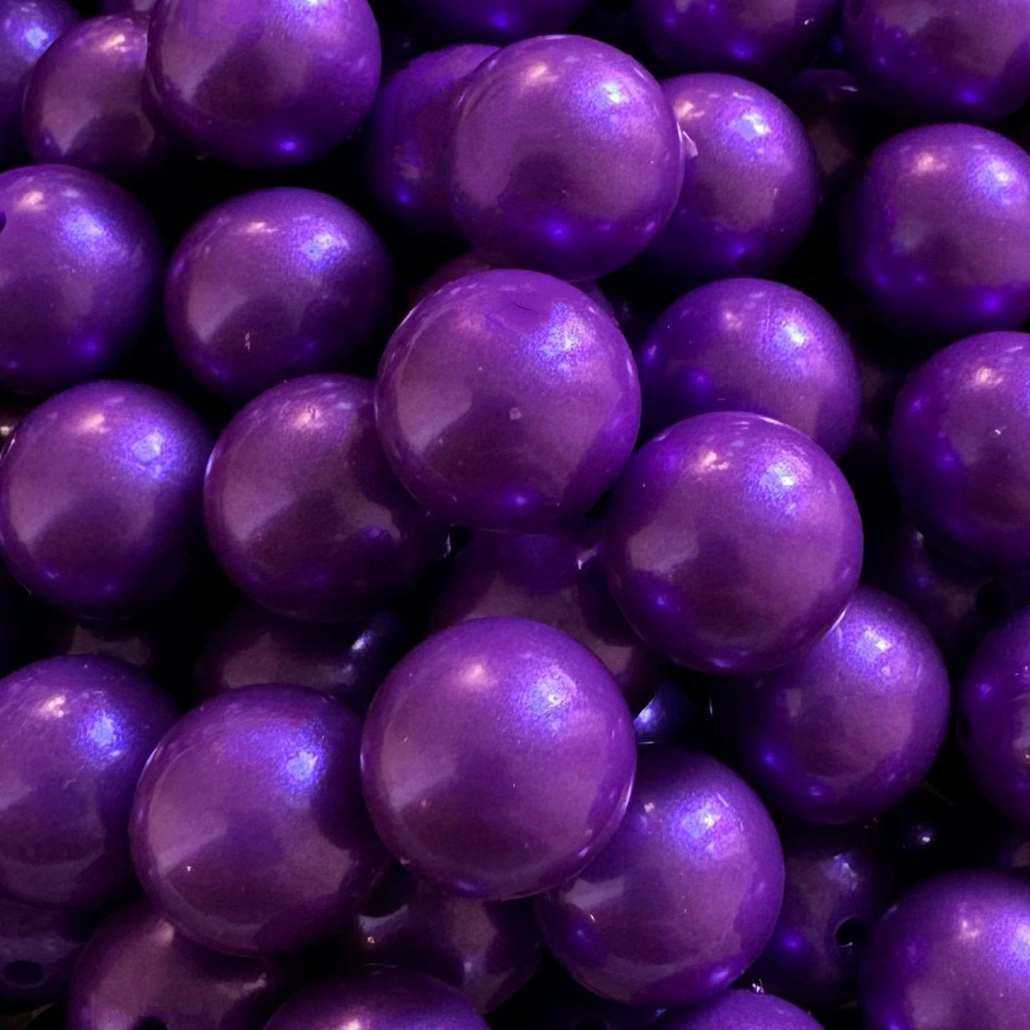 15mm Metallic Silicone Bead