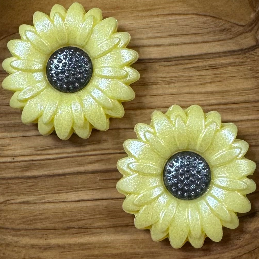 Light Yellow Opal Sunflower Focal