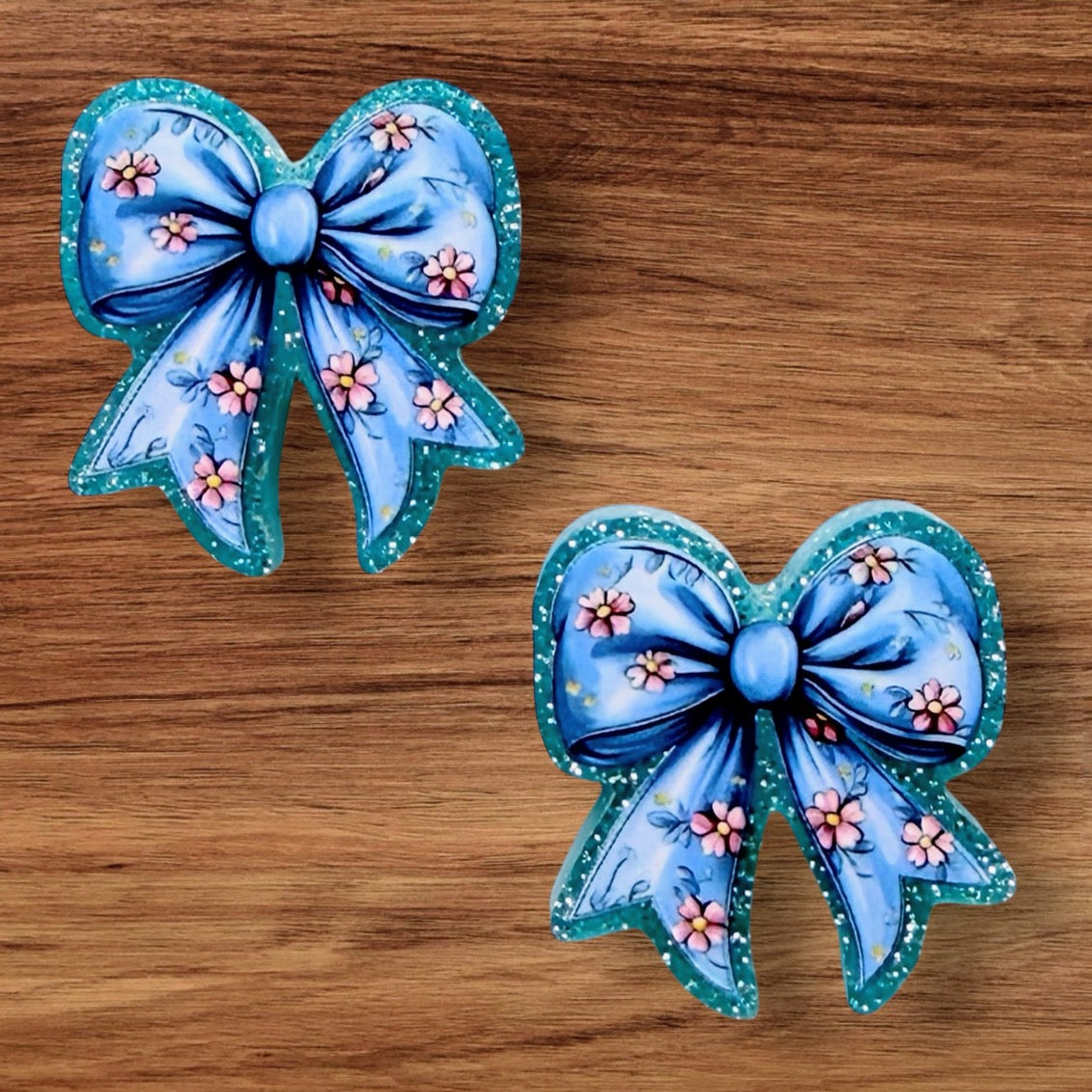 Floral Bow Acrylic Focal