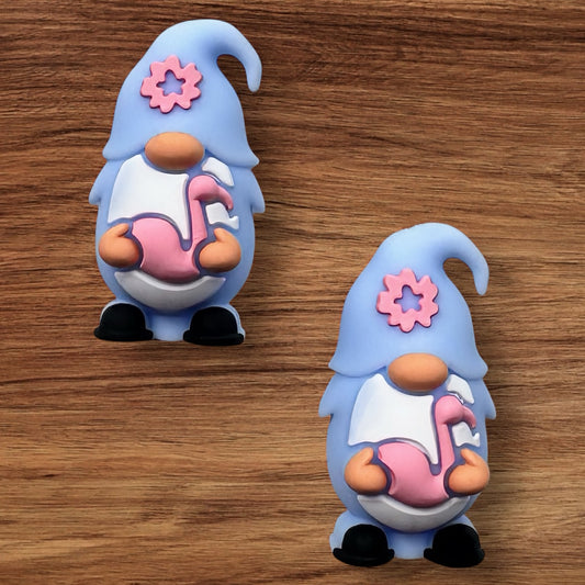 3-D Gnome With Flamingo Focal