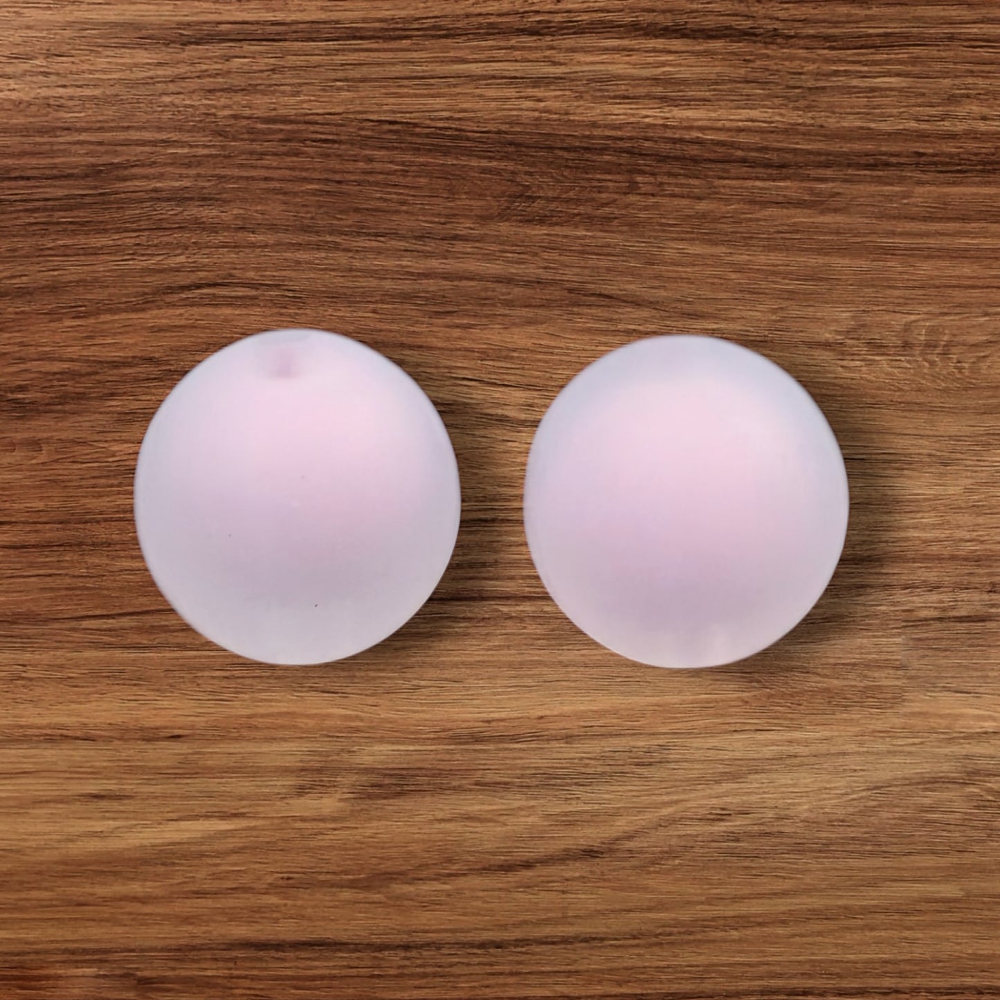 15mm Frosted Silicone Bead