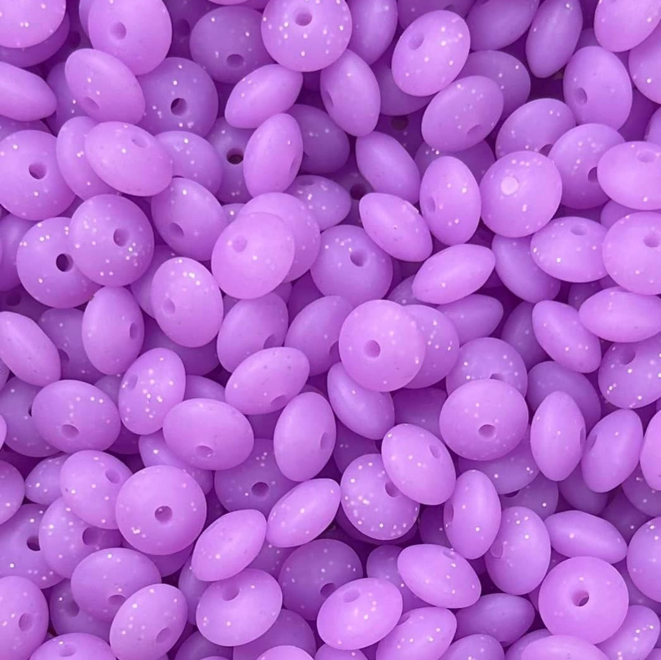 12mm Neon Lentil Beads