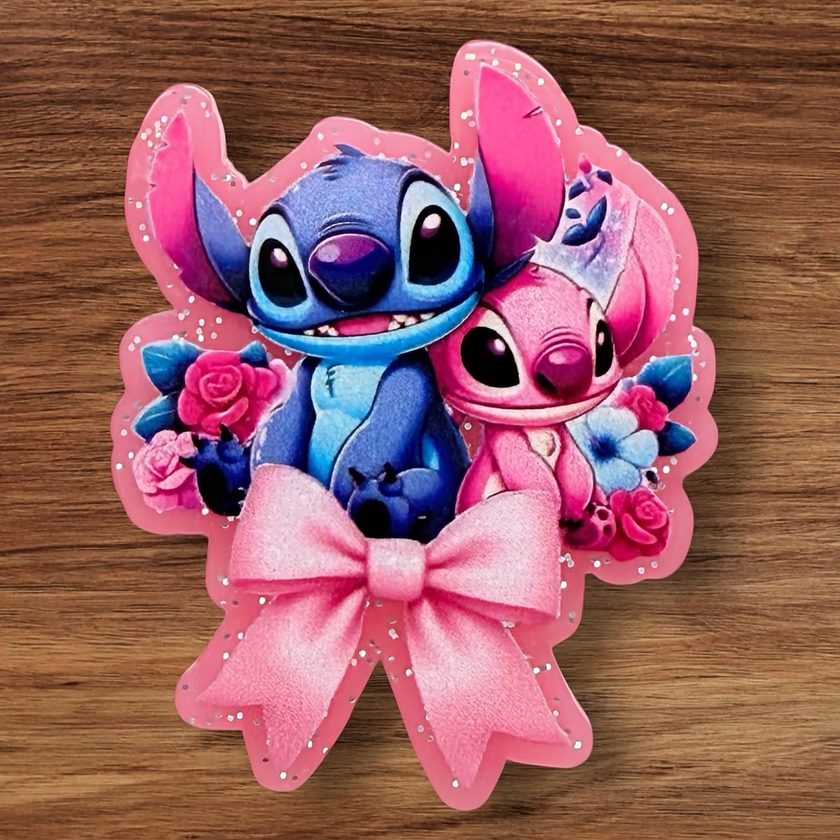 Blue & Pink Alien Acrylic Flatback
