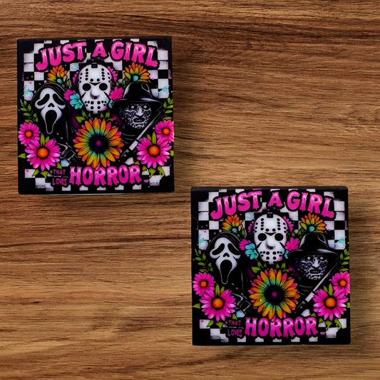 Just A Girl Who Loves Horror Focal (Custom)