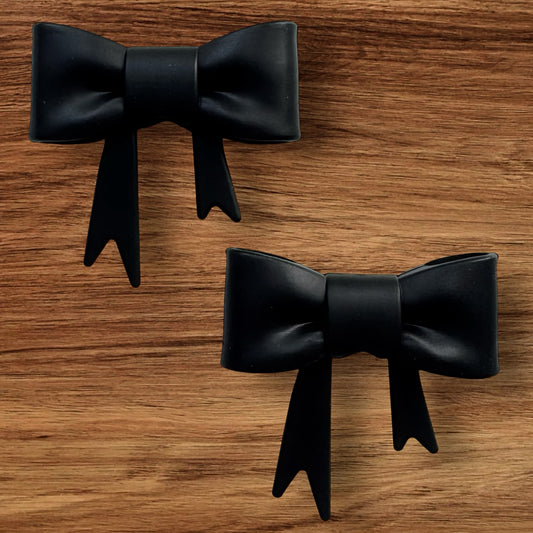 Black Bow Focal/Straw Topper