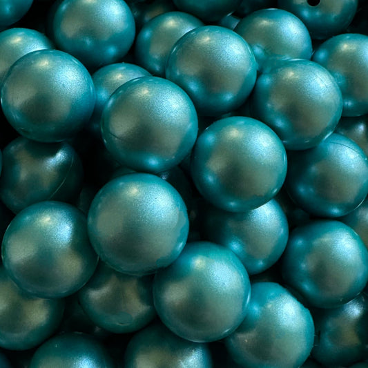 15mm Metallic Silicone Bead