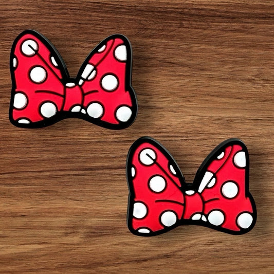 Red Polka Dot Bow Focal