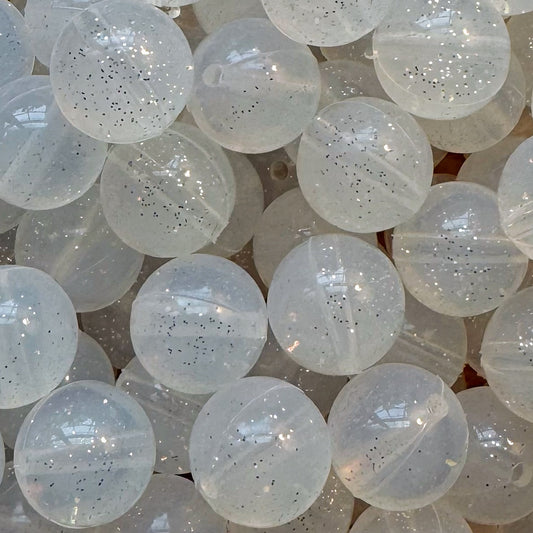 15mm White Jelly Beads