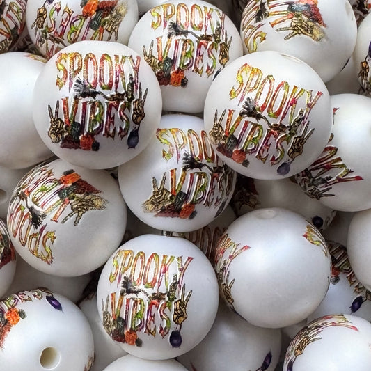 20mm Spooky Vibes Acrylic Bead