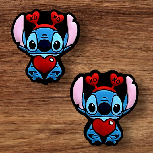 Blue Alien With Heart Focal