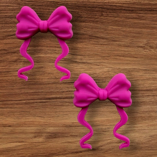 Long Tail Bow Focal (Hot Pink)