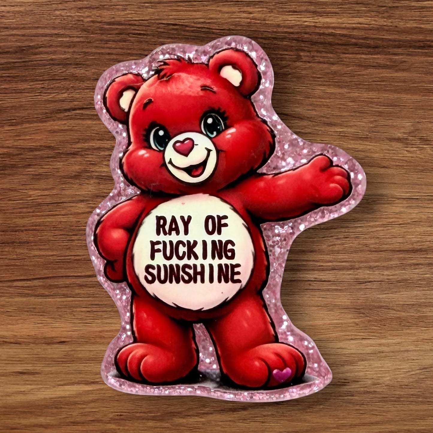 Swear Bear Acrylic Flatback