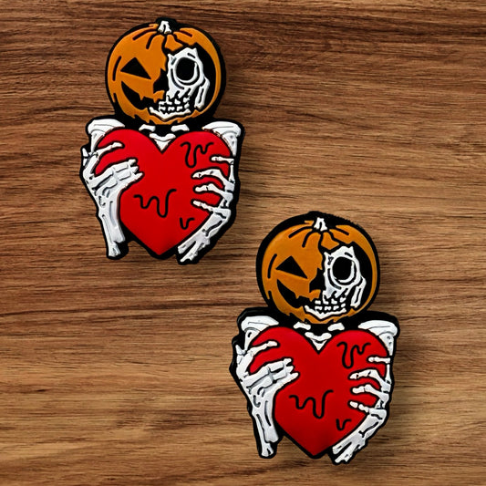 Skeleton With Heart Focal