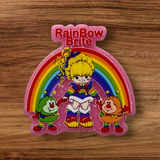 Rainbow Girl Acrylic Flatback