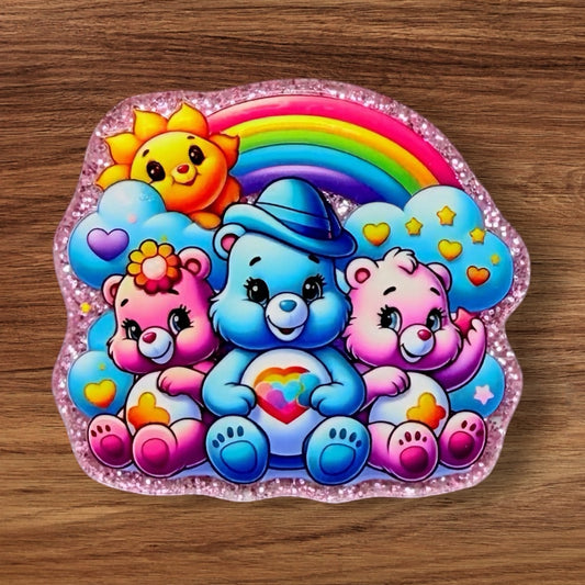 Bear Trio Acrylic Flatback