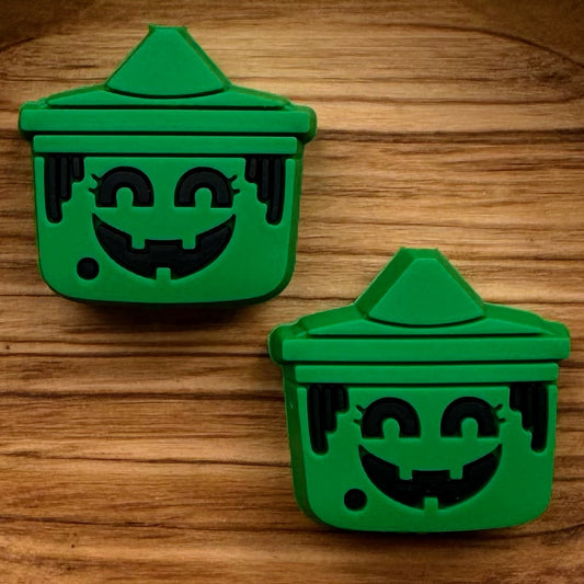 Green Pumpkin Bucket Focal