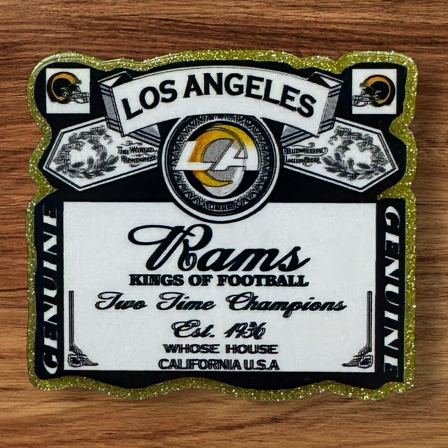 Football Acrylic Flatback