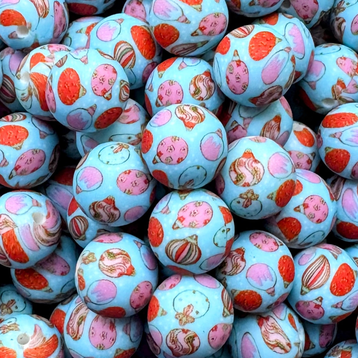 15mm Ornament Silicone Bead