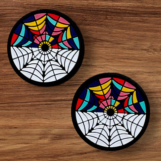 Colorful Spiderweb Focal