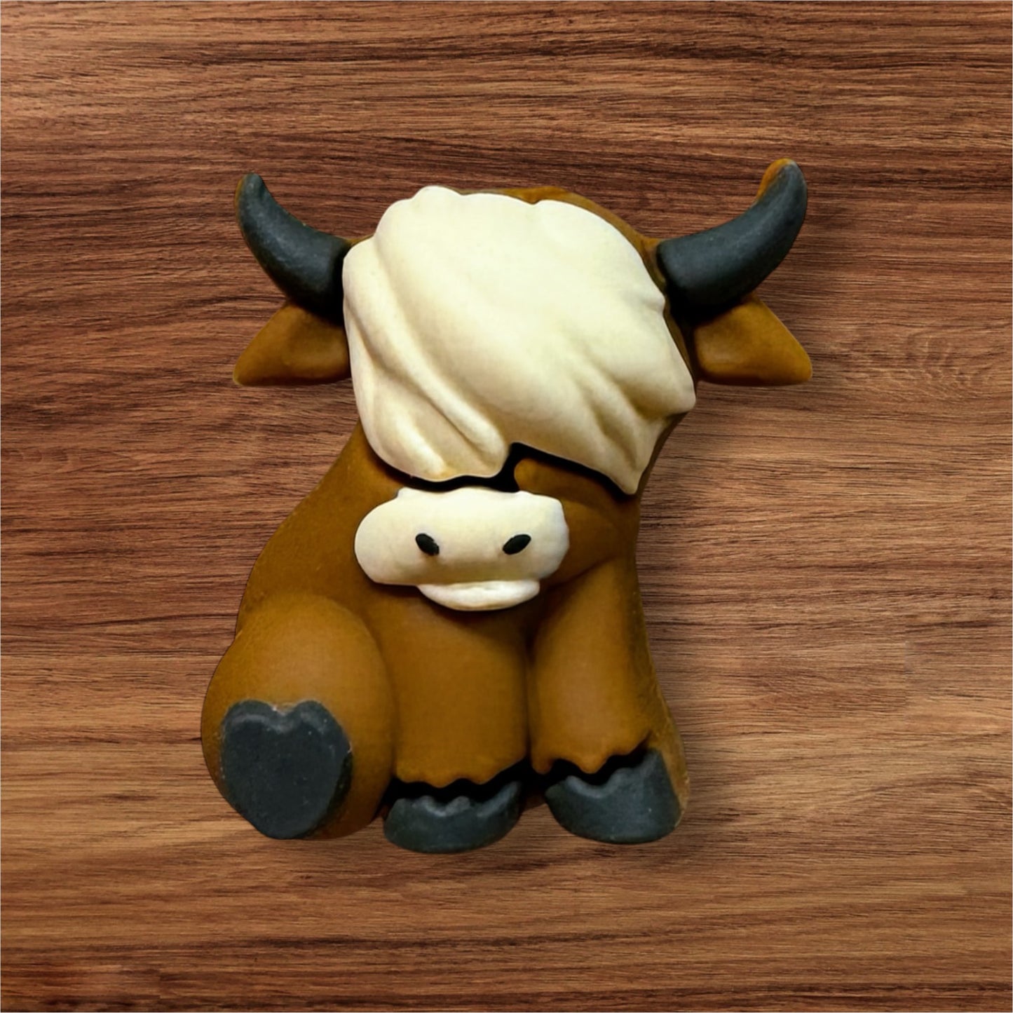 3-D Highland Cow Focal