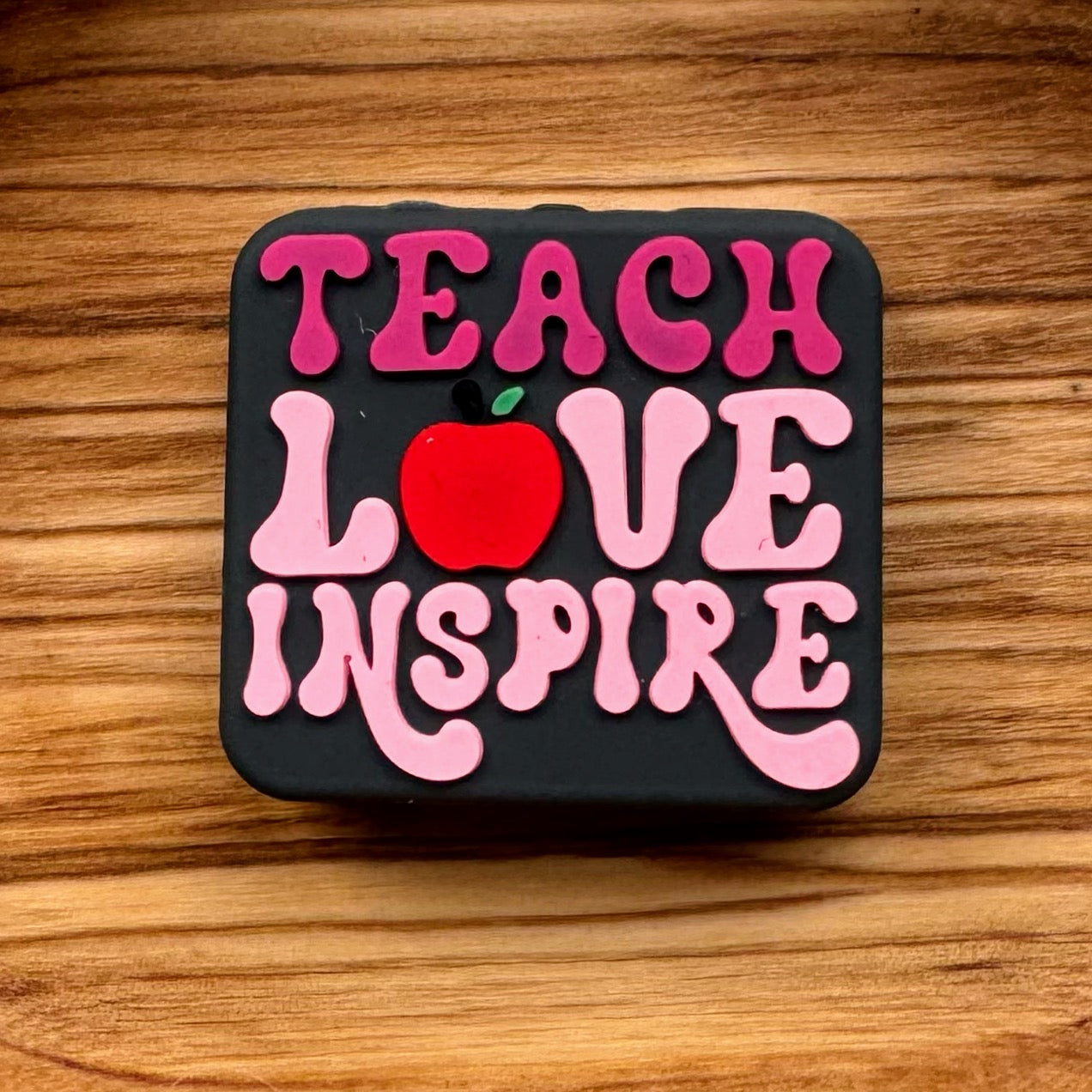 Pink Retro Love Teach Inspire Focal
