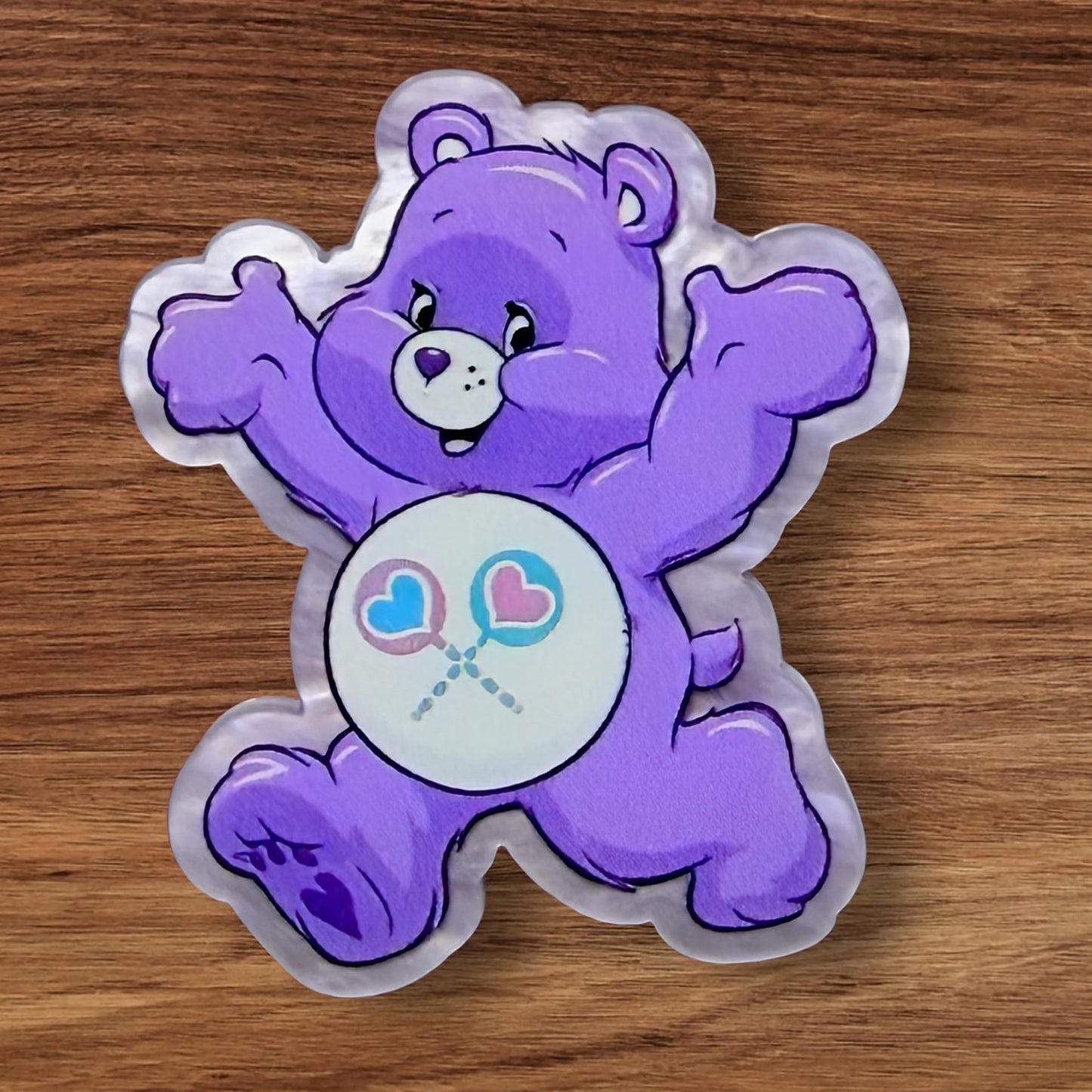 Purple Bear Acrylic Flatback