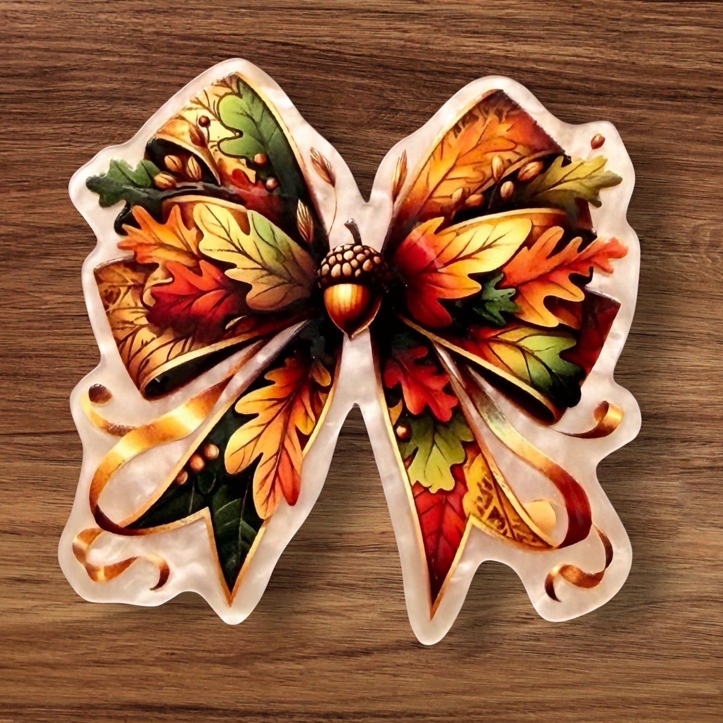 Fall Bow Acrylic Flatback