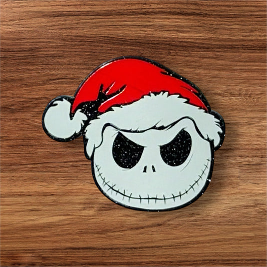 Santa Skeleton Acrylic Flatback