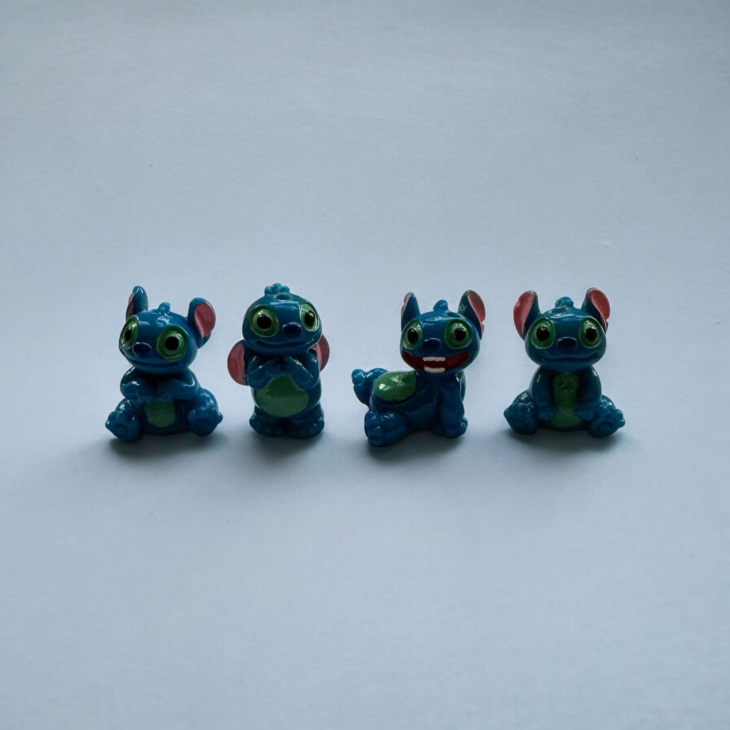 Acrylic Blue Alien Beads