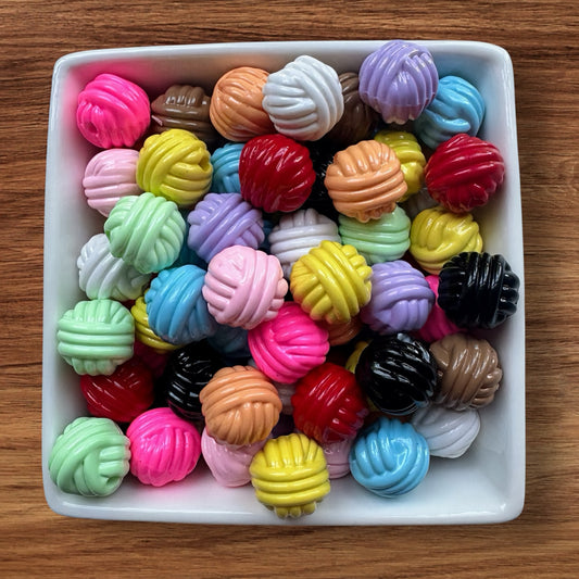 16mm Acrylic Yarn Beads