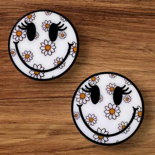 Round Daisy Happy Face Focal (Custom)