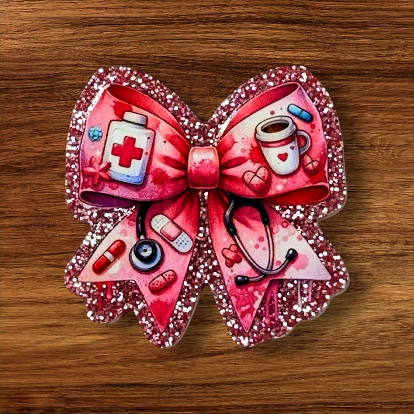 Nurse Bow Acrylic Flatback