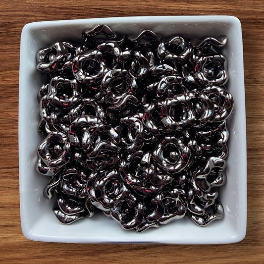 Gunmetal Gray Wavy Acrylic Spacer