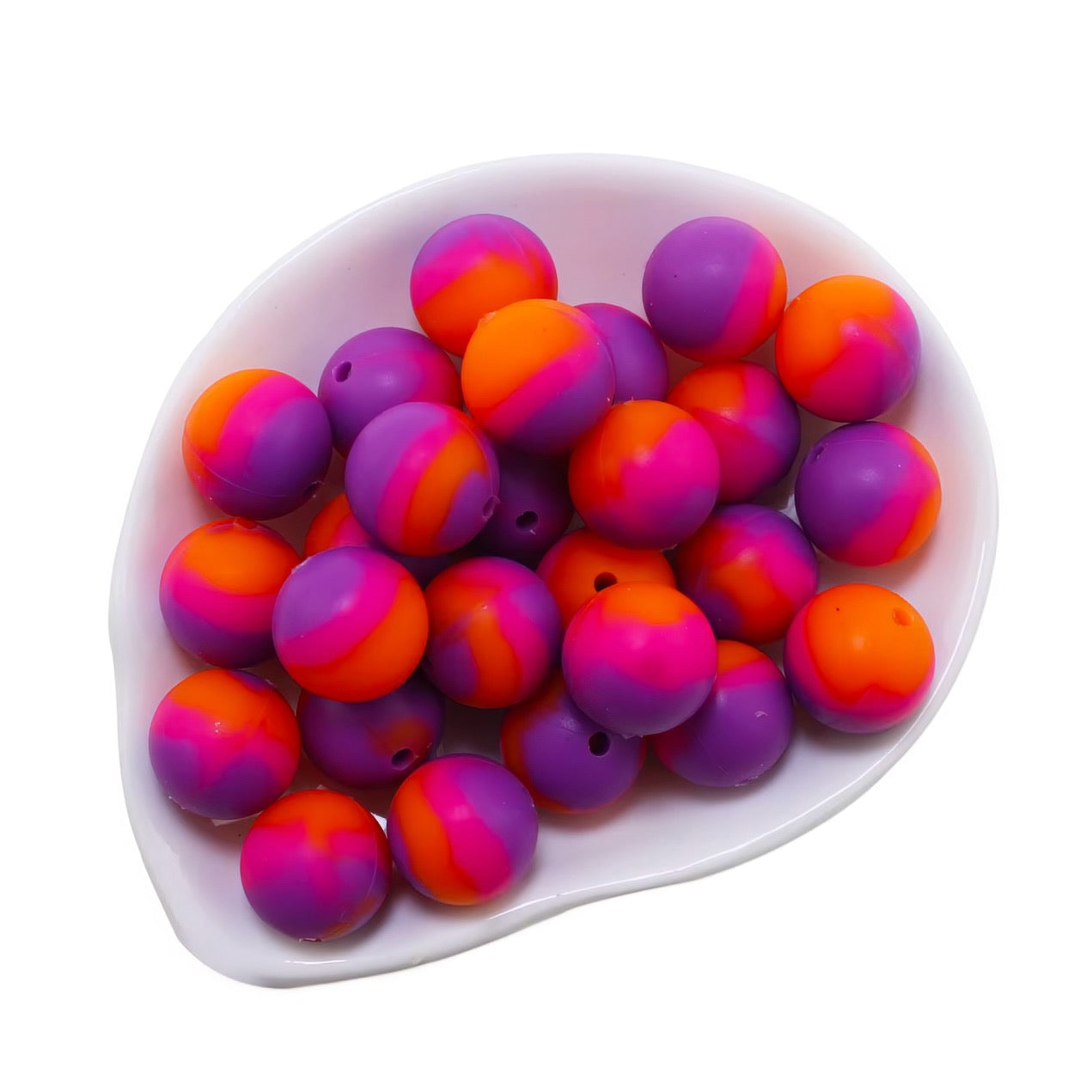 15mm Ombré Silicone Beads