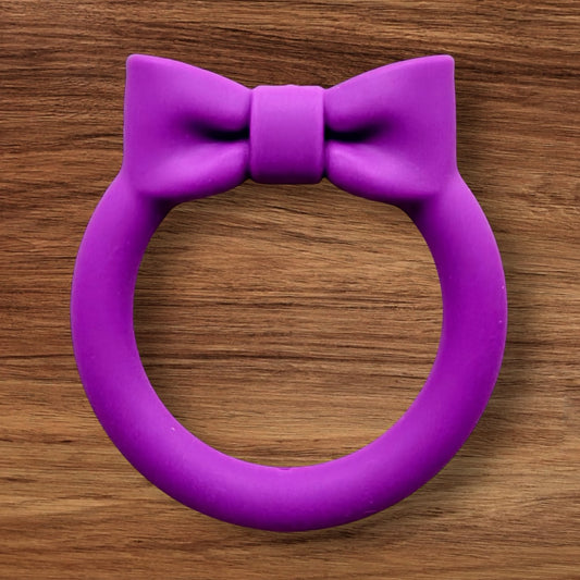 Silicone Bow Ring (Purple)
