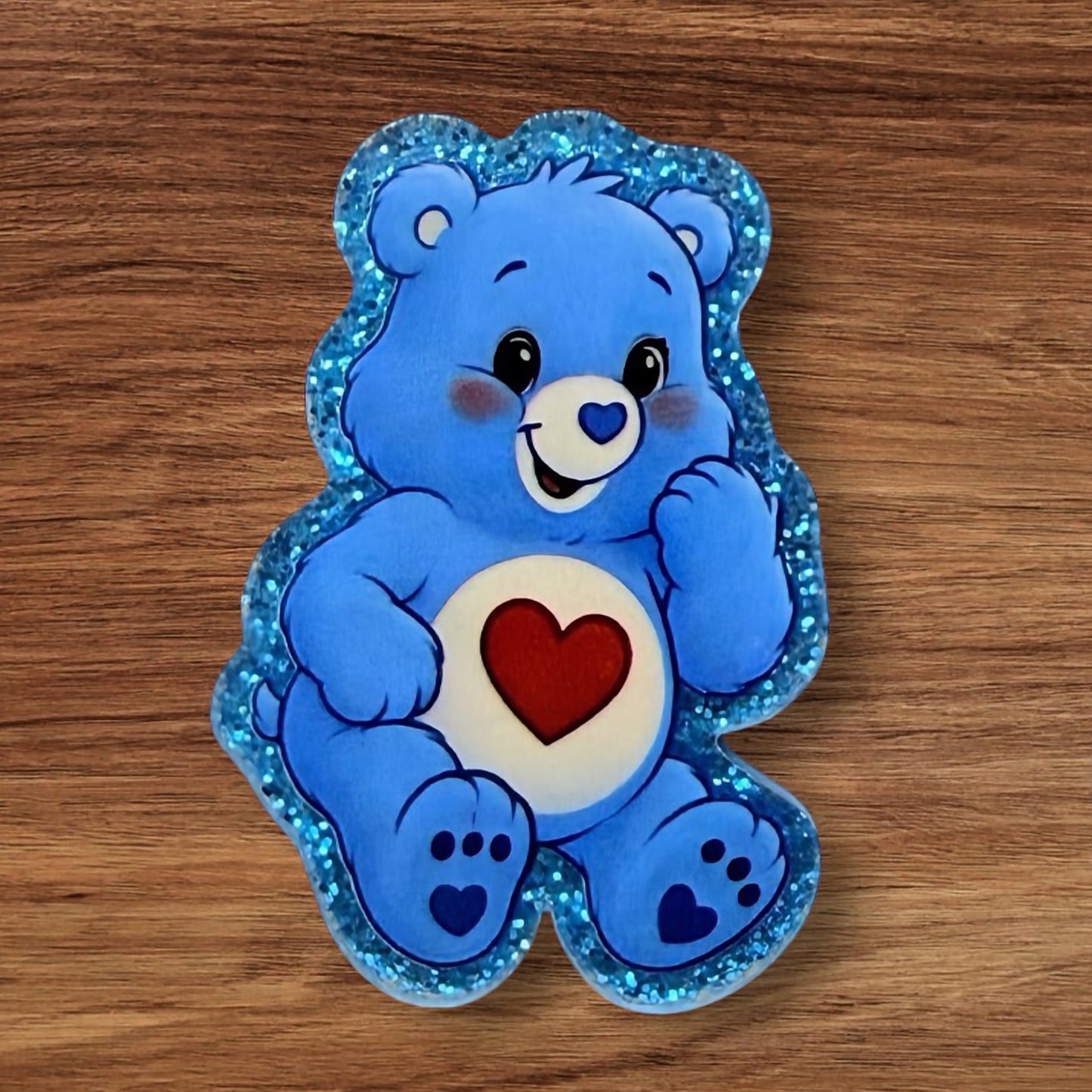 Bear With Heart Acrylic Flatback