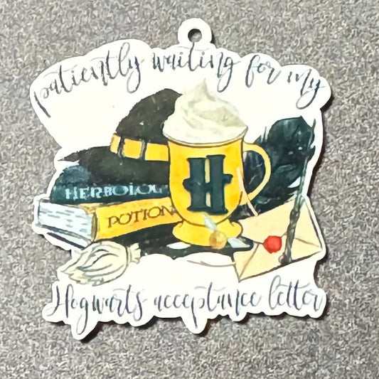 Wizard Acceptance Letter Acrylic Charm
