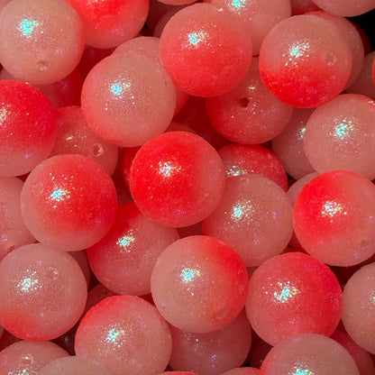 20mm Ombré Glitter Acrylic Beads