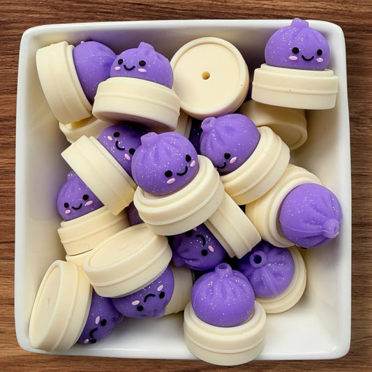 3-D Dumpling Focal (Purple)
