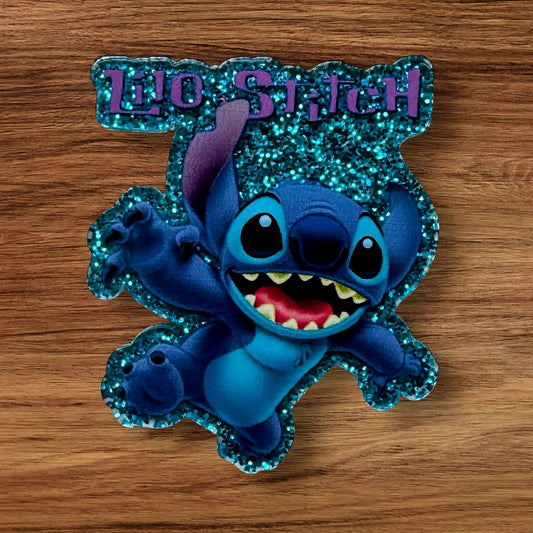 Blue Alien Acrylic Flatback