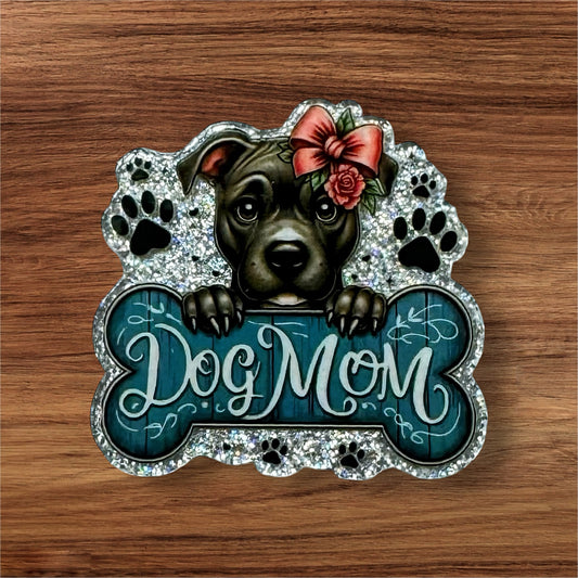 Dog Mom Acrylic Flatback