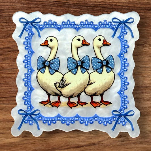 Vintage Goose Acrylic Flatback
